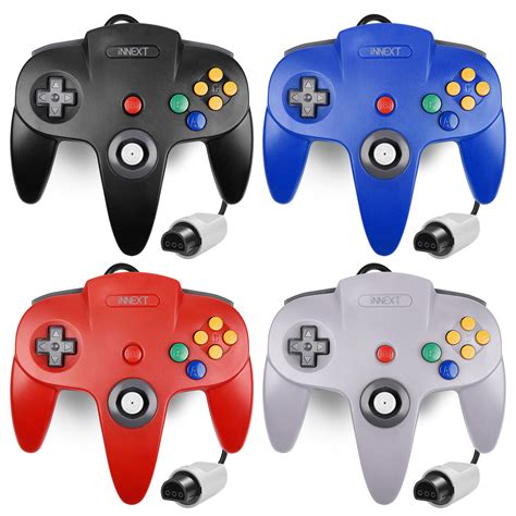 N64 Gaming Classic Controller, Luxmo Retro N64 Wired Gaming Gamepad ...