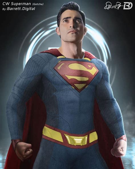 CW Superman Suit Redesign V2 by Barrett.Digital by TytorTheBarbarian on DeviantArt