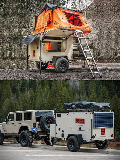 Forget Large RVs, the Base Camp Expedition Trailer Has Solar Panels, a ...