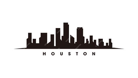Premium Vector | Houston skyline silhouette vector
