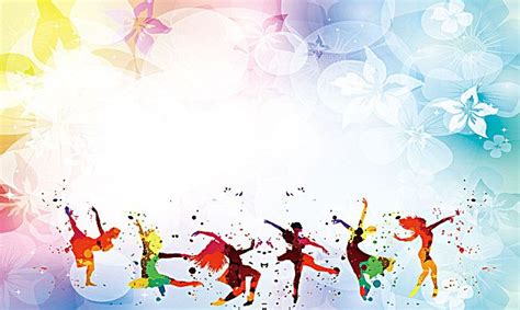 Dancer Dancing Colorful Floral Background | Poster background design, Dance background, Dance poster