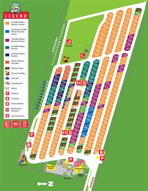 Nashville, Tennessee Campground Map | Nashville RV Resort and Cabins