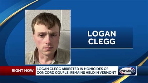 Logan Clegg arrested, charged in homicides of Concord couple; remains held in Vermont - YouTube