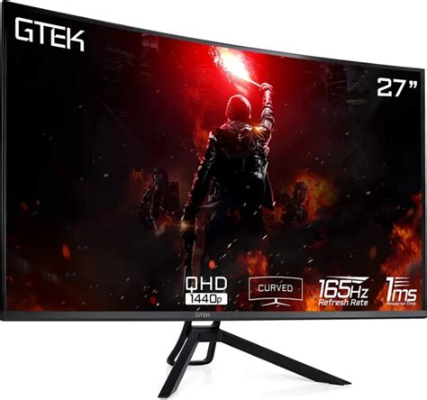 GTEK 165HZ 2K Curved Gaming Monitor, 27 Inch Frameless Display QHD 2560 x 1440P $358.27 - PicClick