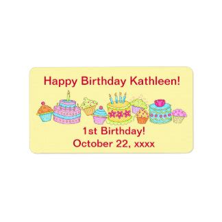 Happy Birthday Shipping, Address, & Return Address Labels | Zazzle