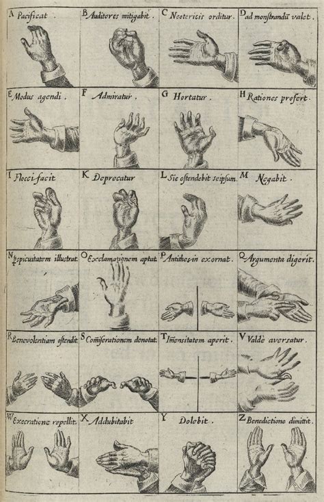 Chirologia, or The Natural Language of the Hand (1644) – The Public ...