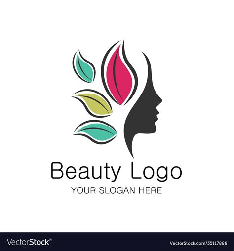 Beauty girl logotype an elegant logo for Vector Image