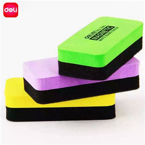 Deli High Quality Magnetic Whiteboard Erasers Drywipe Marker Cleaner School Chancery Office ...