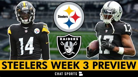 Steelers vs. Raiders Week 3 Preview: Score Prediction + Keys To Victory | Let George Pickens ...