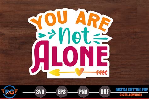 You Are Not Alone – Mental Health Graphic by Robi Graphics · Creative ...