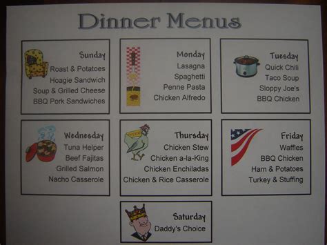 Prepared LDS Family: Simple Family Dinner Menus