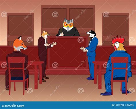 Courtroom Cartoon Vector | CartoonDealer.com #54838051