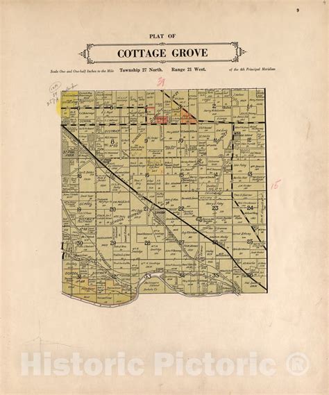 Historic 1938 Map - Plat Book of Washington County, Minnesota : Showing ...