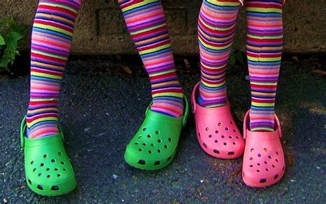 Crocs,an example of short-lived fashion. #fad | Fashion socks, Cycling ...