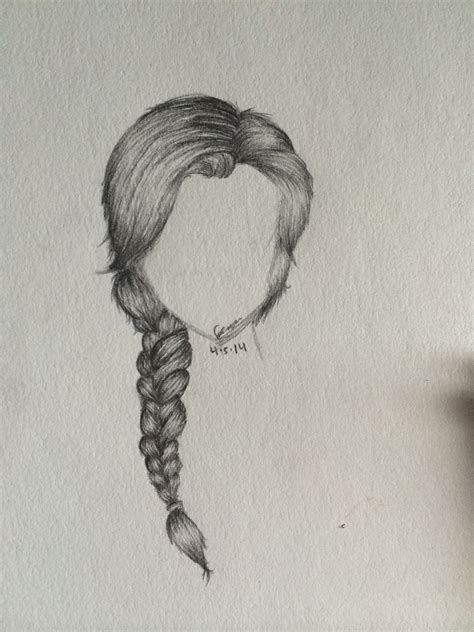 Pencil Drawings Of Braids