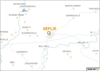 Heflin (United States - USA) map - nona.net