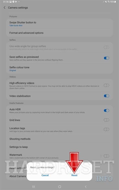 Reset Camera SAMSUNG Galaxy Tab S7 FE, how to - HardReset.info