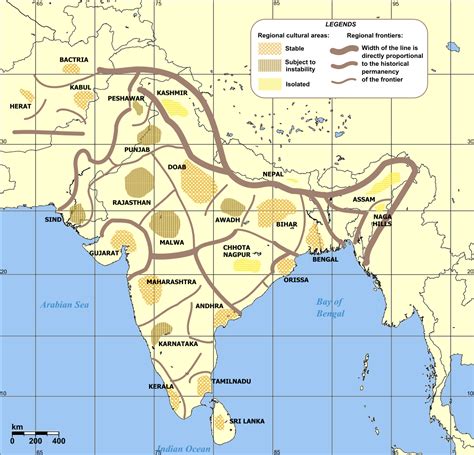 Cultural Regions of the Indian Subcontinent - Maps on the Web