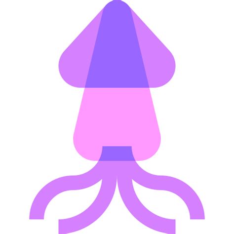 Squid Basic Sheer Flat icon