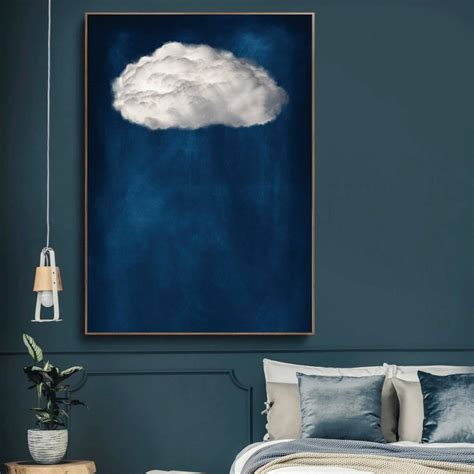 Cloud Wall Art, Blue Wall Art, Sky Wall Art, Abstract Wall Art, Fine ...