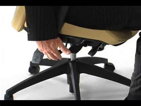 Ergonomic Office Chair - Seat Height Adjustment - YouTube