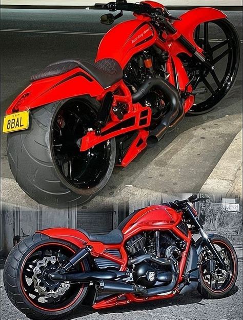 Red Harley Davidson Motorcycle | Custom Bikes