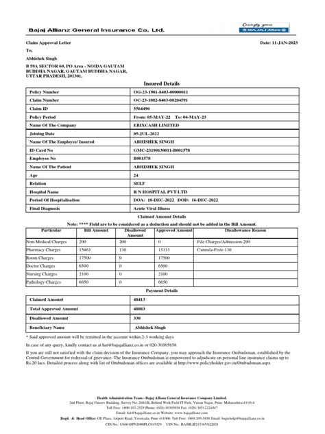 Claim Cover | PDF | Health Sciences | Medicine