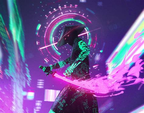 CYBER SAMURAI on Behance | Samurai wallpaper, Cyberpunk art, Samurai ...