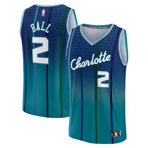 Men's Fanatics Branded Teal LaMelo Ball Charlotte Hornets 2021/22 Fast Break Replica Jersey ...