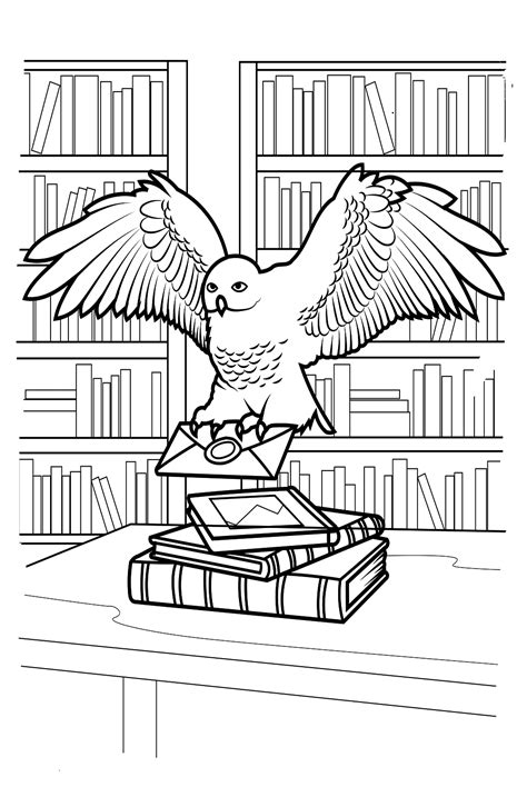 Harry Potter Hedwig Coloring Pages - Free Printable Coloring Pages