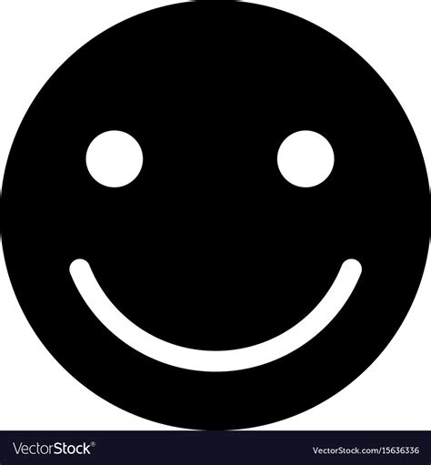 Smile the black color icon Royalty Free Vector Image