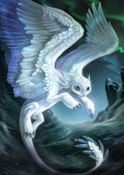 The Mythical Frost Feather by RenePolumorfous on DeviantArt | Dragon ...