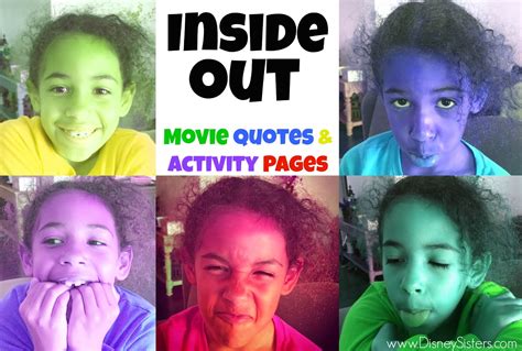 Disney Sisters: Inside Out Movie Quotes and Activity Pages #InsideOut