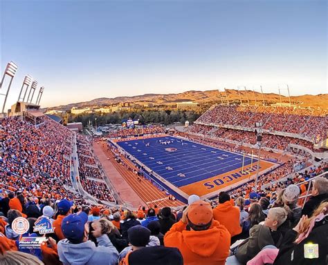 Boise State Broncos Football Bronco Stadium Sunset Premium Poster Prin ...