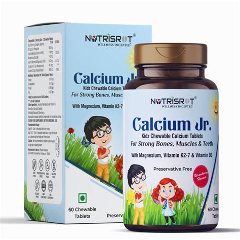 Calcium Jr. - Chewable Calcium Tablets for kids | NUTRISROT̖