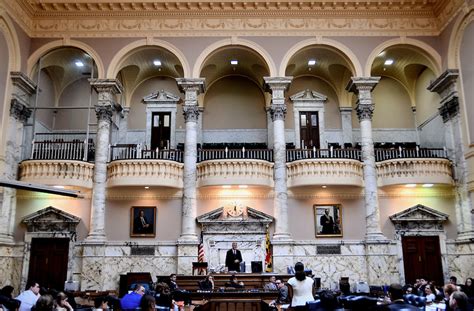 Maryland State House The House of Delegates Chamber in Annapolis ...