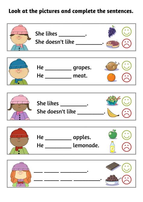 Likes - Doesn't like | Learning english for kids, English lessons for kids, English lessons