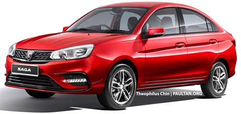 Proton Saga Aeroback render front 2 - Paul Tan's Automotive News