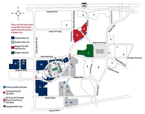 Texas Rangers Seating Guide - Globe Life Park (Rangers Ballpark - Texas ...