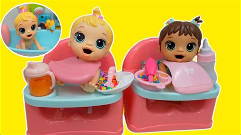 Baby Alive Twin baby dolls Morning Routine feeding and changing - YouTube