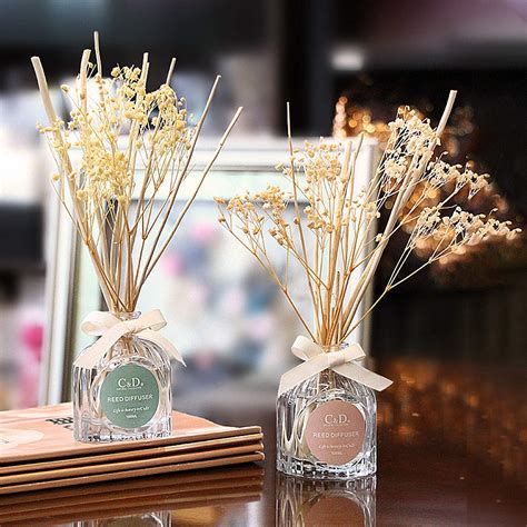 C&D Reed Diffuser Little Stars Scented Reed Oil Diffuser with Rattan Sticks for Home Office ...