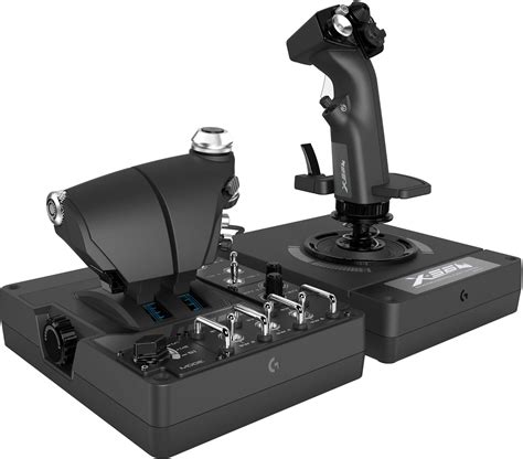 Logitech Gaming Pro Flight X56 Rhino Flight sim joystick USB PC Black incl. fader | Conrad.com