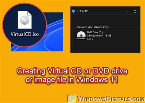 Create a Virtual CD or DVD Drive in Windows 11 : r/Windows10HowTo