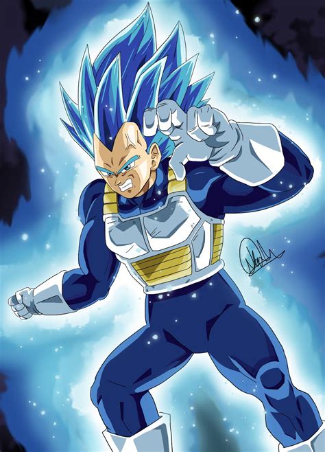 Vegeta Beyond Super Saiyan Blue digital drawing by me. : r/Dragonballsuper