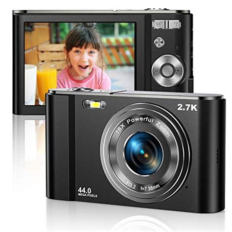 Digital Camera 2.7K Ultra HD Mini Camera 44MP 2.8 Inch LCD Screen ...