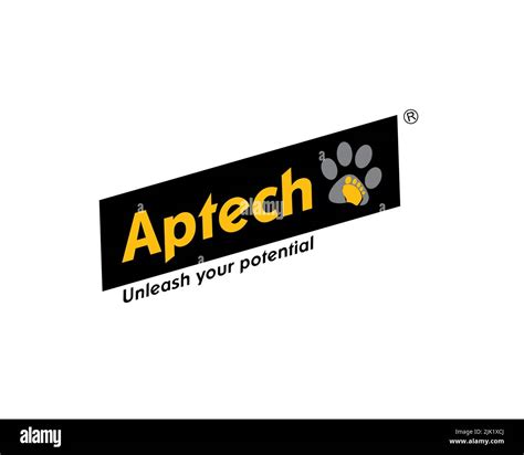 Aptech, rotated logo, white background Stock Photo - Alamy