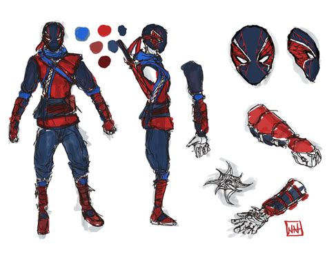 Ninja spiderman concept by bulletproofturtleman on DeviantArt