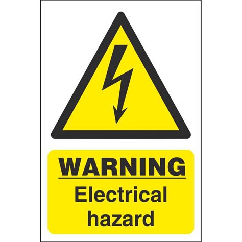 Warning Electrical Hazard Signs | Hazard Construction Safety Signs Ireland