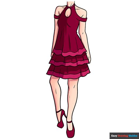 How To Draw An Anime Dress Easy Step By Step Tutorial | vlr.eng.br