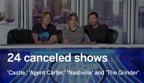 'Nashville' and 'Agent Carter' among 24 canceled TV shows - cleveland.com